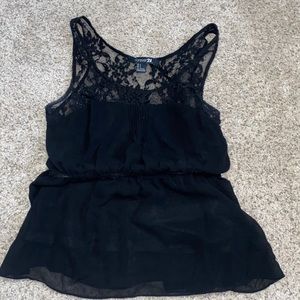 Black Tank-Top, Forever 21, size S